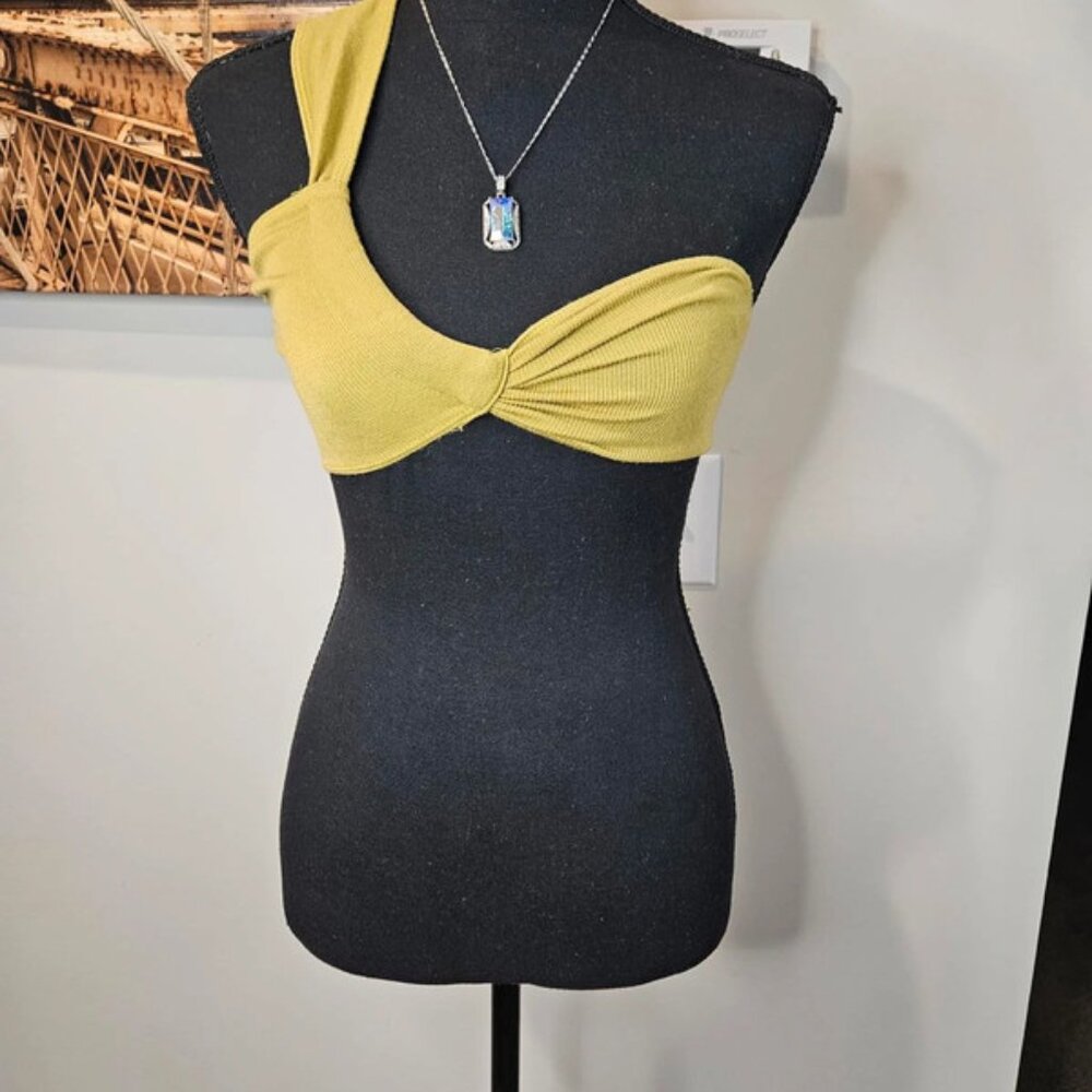 Nwot Urban Outfitters Out from Under Olive Green One-Shoulder Top